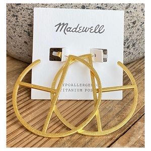 Madewell Abstract Hoop Earrings